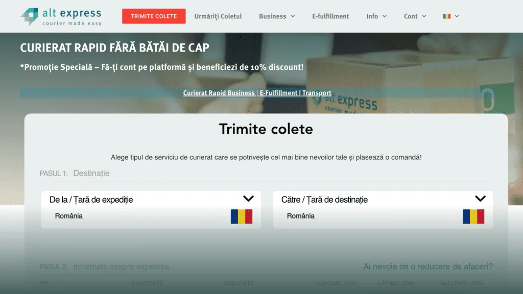 Noul site web Altexpress cu functionalitati noi